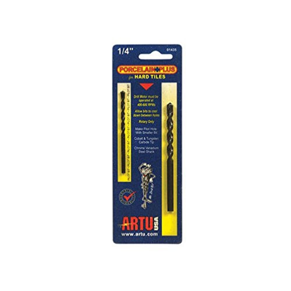 Broca de metal duro ARTU-USA Porcelain Plus de 6 mm x 10,5 cm, 2 peças