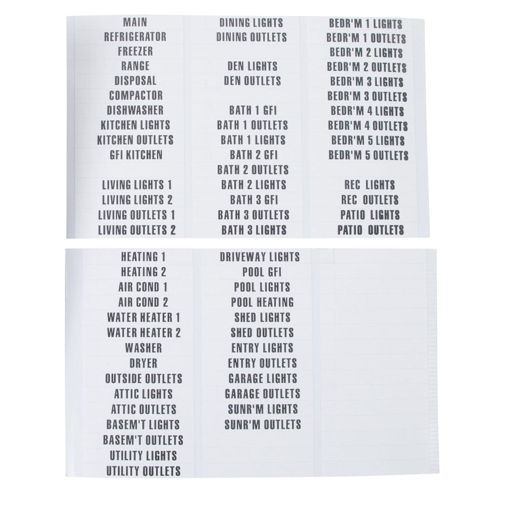 Etiqueta: Marcador de disjuntor Gardner Bender Alpha 42-ALPH