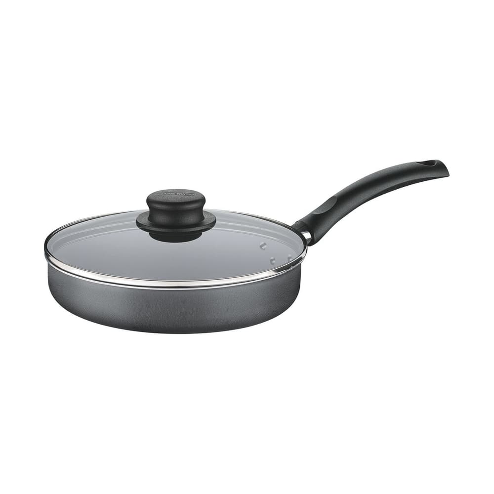 Frigideira Tramontina Reta Tampa De Vidro 22cm 1,7l Cinza