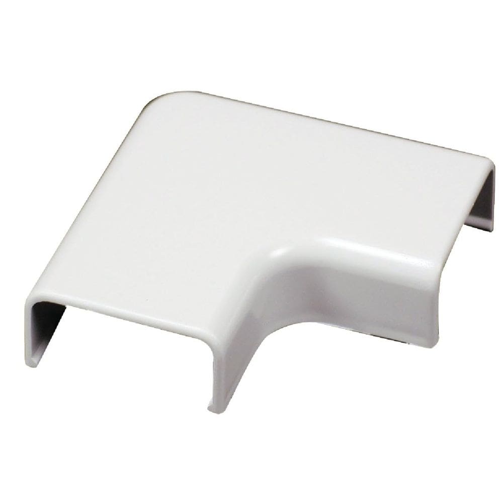 Capa de cabo Wiremold C56 Flat Elbow Organizer branca