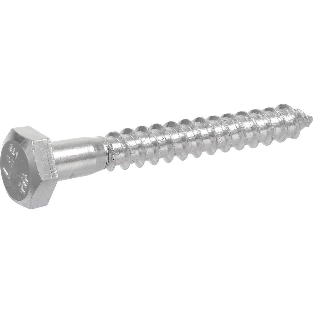 Parafuso hexagonal Hillman, 8 mm x 6 cm, zinco, pacote com 100