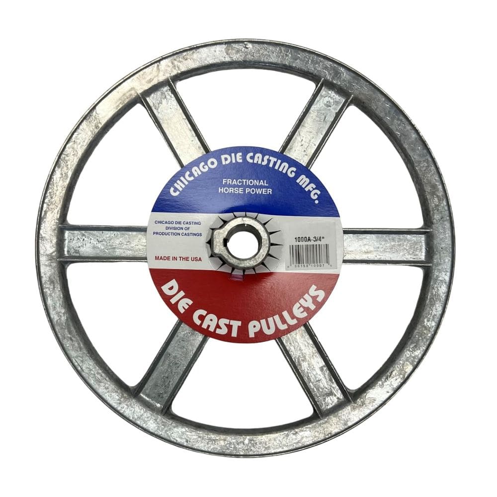 Pulley Chicago Die Casting 1000A7 25 cm x 1,9 cm de diâmetro