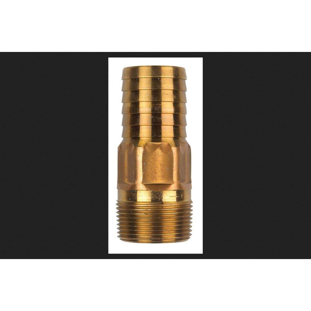 Adaptador Campbell de 1-1/4” para mangueira masculina de latão vermelho