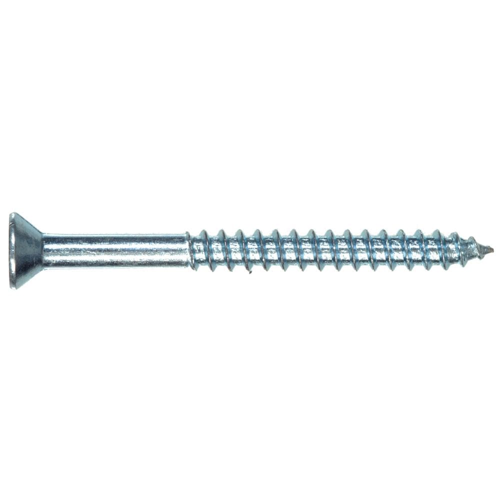 Parafuso de madeira Hillman de 20 cm x 6 cm de cabeça plana Phillips, pacote com 8