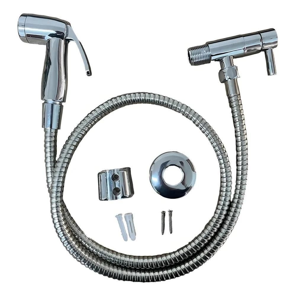 3X Ducha Higiênica Luxo Metal Cromado Acionamento 1/4 De Vol