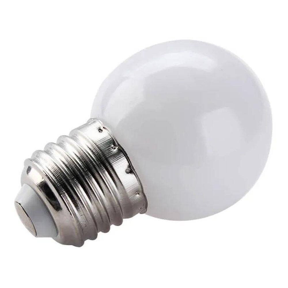 3X Kit 10 Lampada Led Bolinha 1W E27 Branco Frio Cor Da Luz
