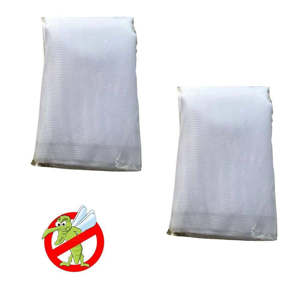 Kit 2X Tela Mosquiteira Magnetica Anti-Mosquito Cor Branco