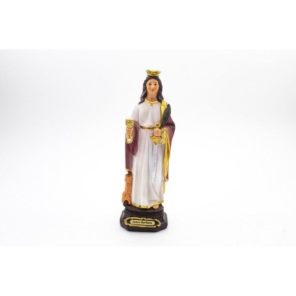 Imagem Santa Bárbara Importada Resina 20 Cm