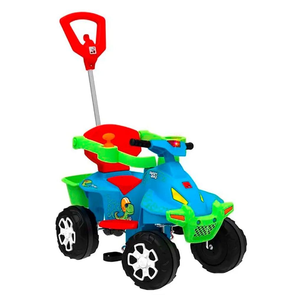 Carro de Passeio a Pedal Infantil Bandeirante Smart Quad com Haste Removivel