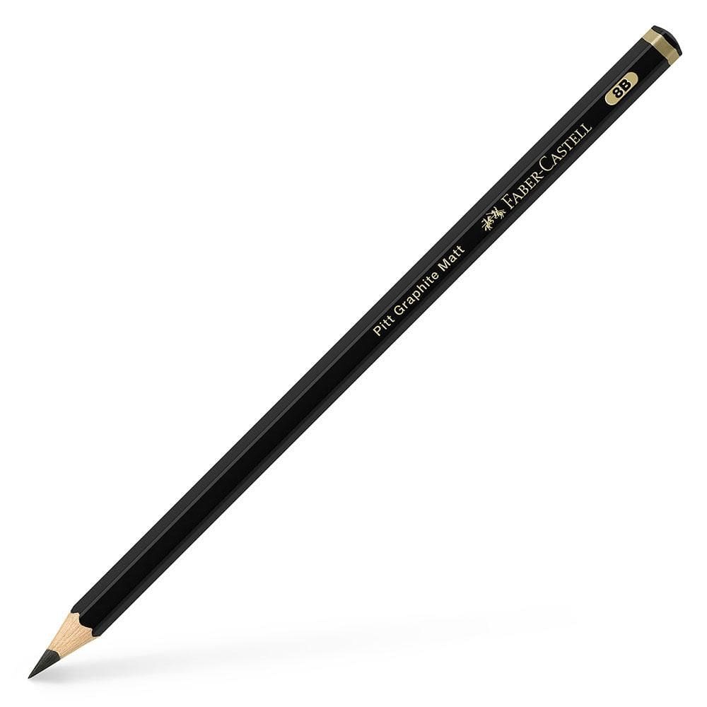 Lápis preto Pitt Grafite Matt 8B Faber-Castell