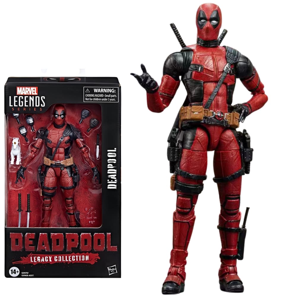 Boneco DeadPool c/ Unicornio 14cm Articulado com acessorios Action Figure