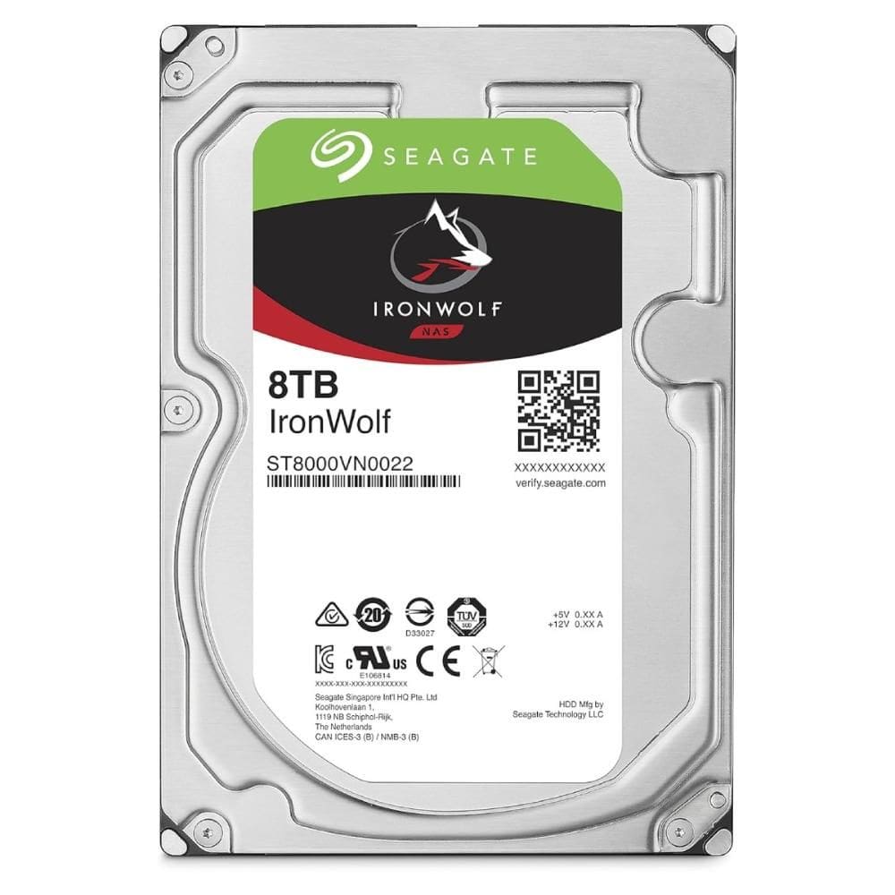 HD 8TB NAS SATA - 7200RPM - 256MB Cache - Seagate IronWolf - ST8000VN002