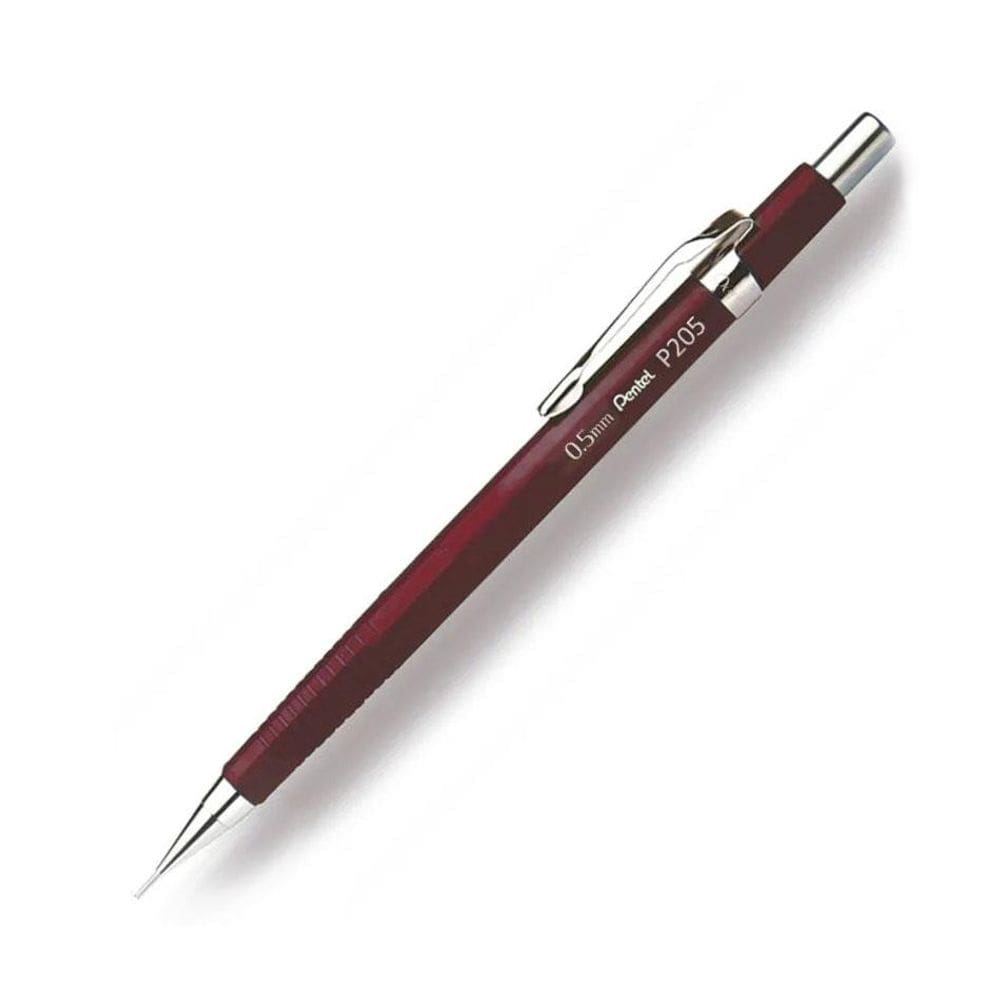 Lapiseira 0.5mm P205 Japonesas Ebitchá Vermelho - Pentel