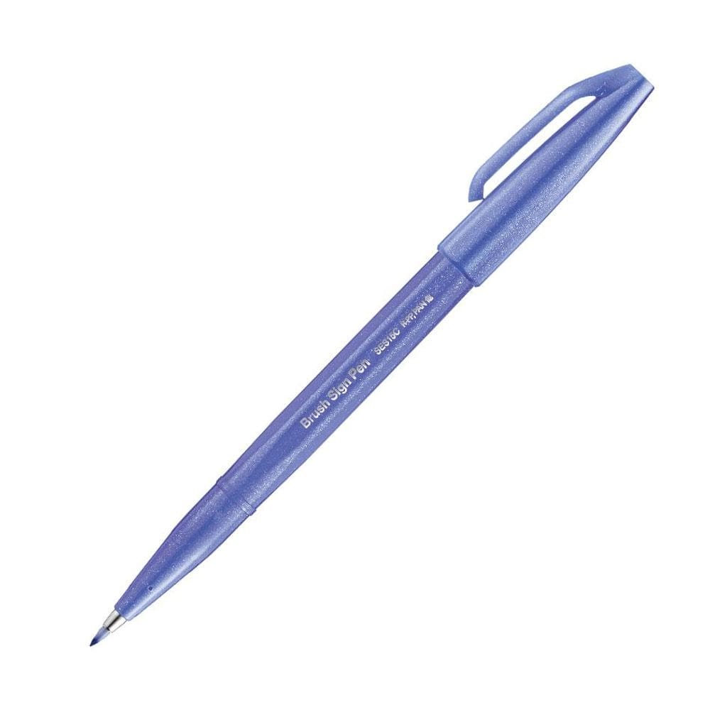 Caneta hidrográfica Brush Sign Pen Violeta Azulado - Pentel