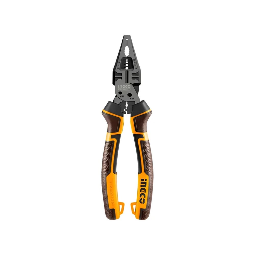 Alicate Multifuncional 8 em 1 Ingco 8” (200mm) HMFCP28200 Cr-V com Revestimento de Teflon