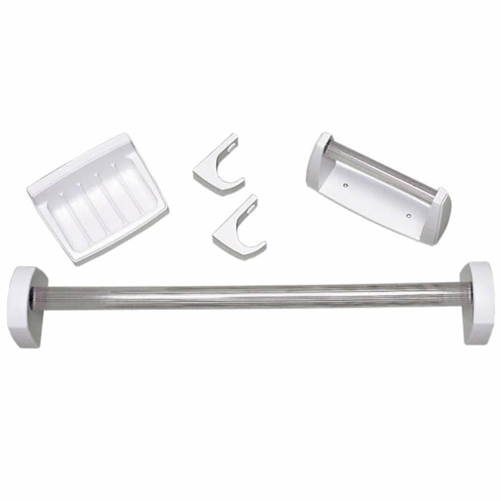 Kit Acessórios Para Banheiro 5 Peças Branco - Kb2 - Astra Kit Acess.p-banh.5pcs Branco Kb2-as Astr