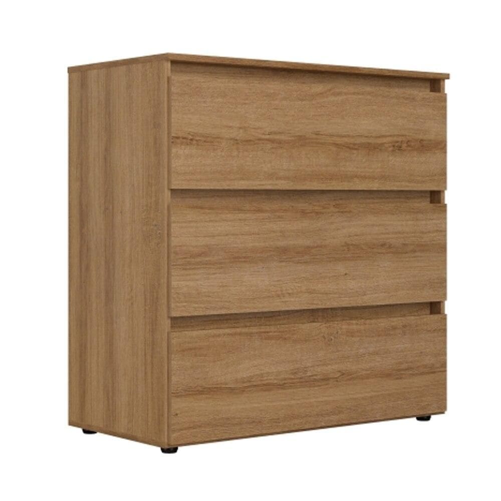 Cômoda 03 Gavetas THB Condessa 5889, Almendra - 90 CM
