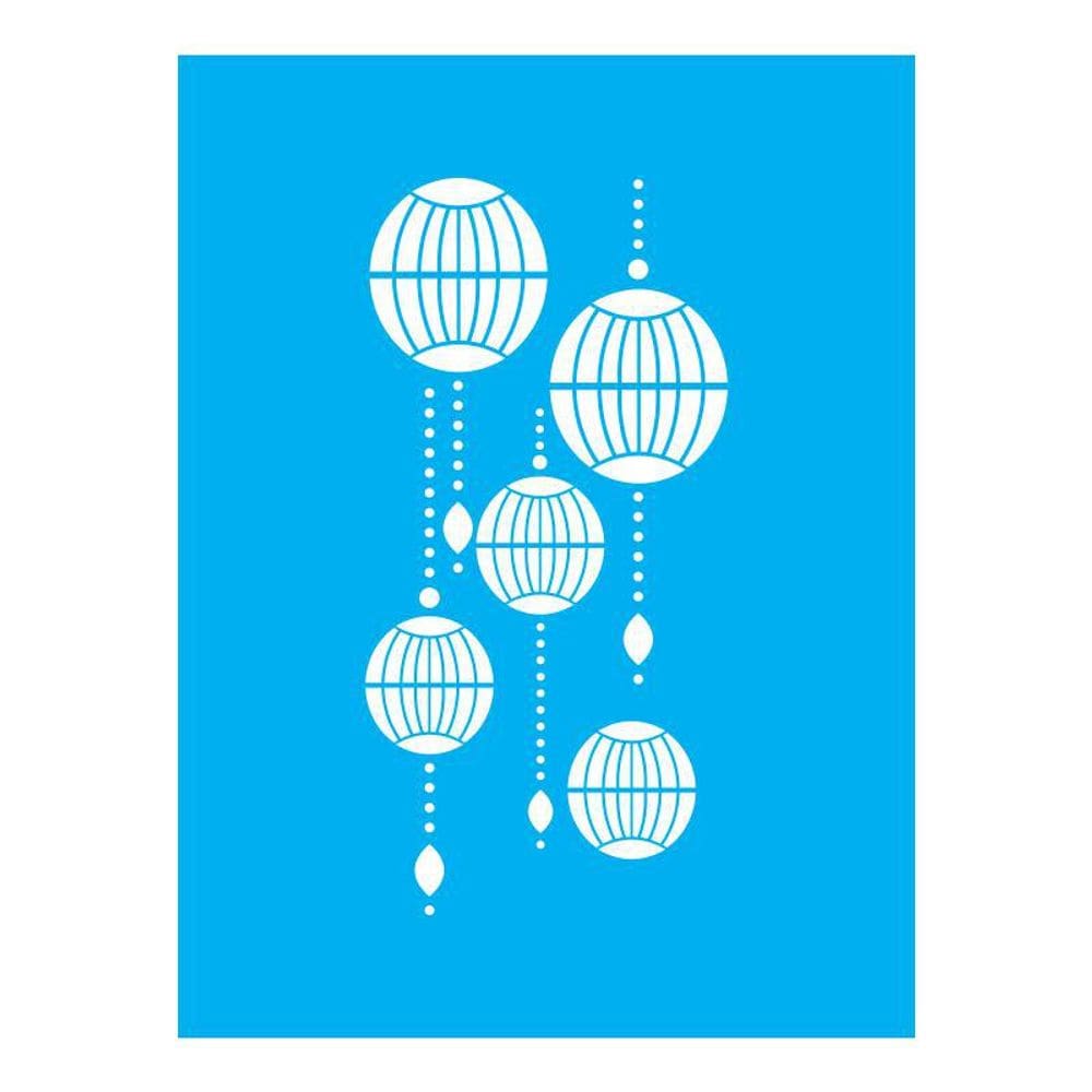 Stencil Tamako Luminária Oriental - 15X20Cm - Ref A2695