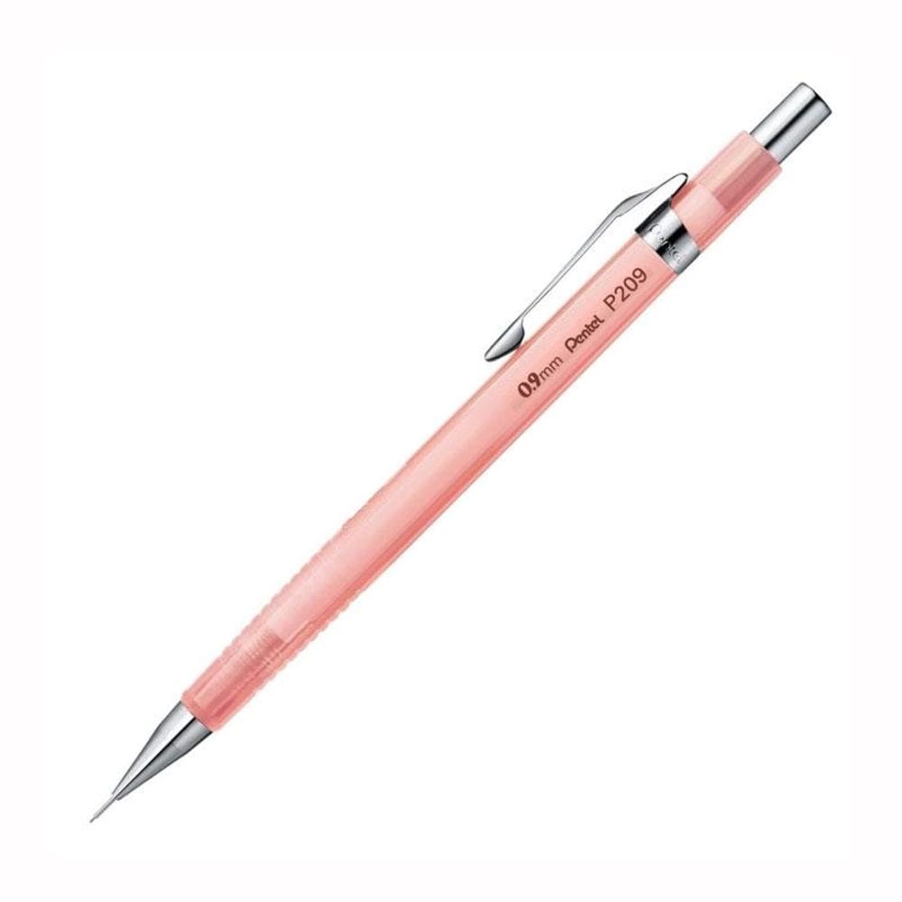 Lapiseira 0.9mm P209 Sharp Clena Rosa Transparente - Pentel