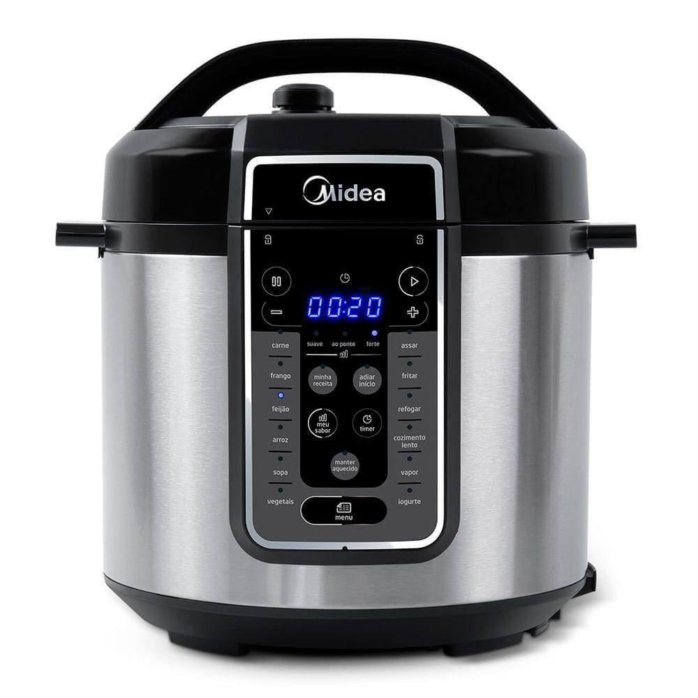 Panela de Pressão Elétrica 6 L MasterSteam Inox Midea PPG70S2 - 220v