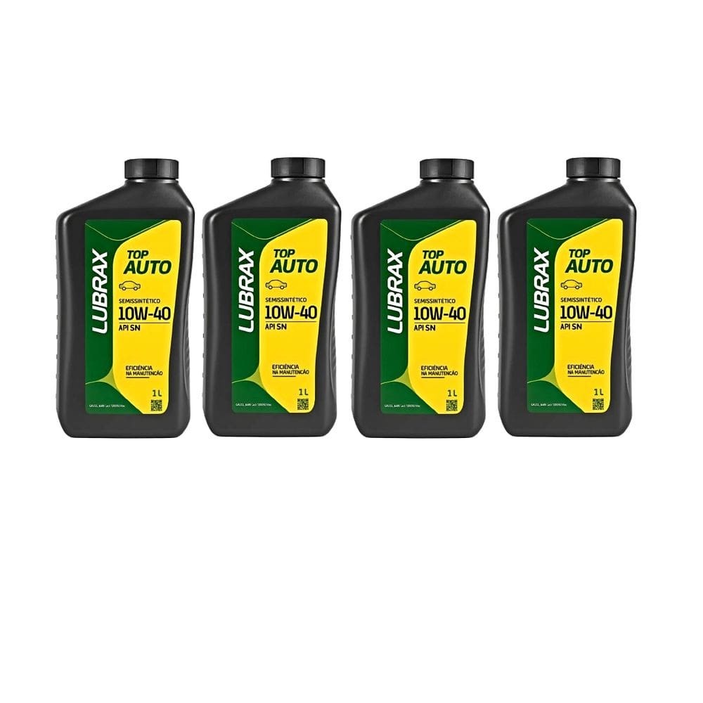 Oleo Top Auto Lubrax 10W40 Api Sn Semissintetico 4 Litros