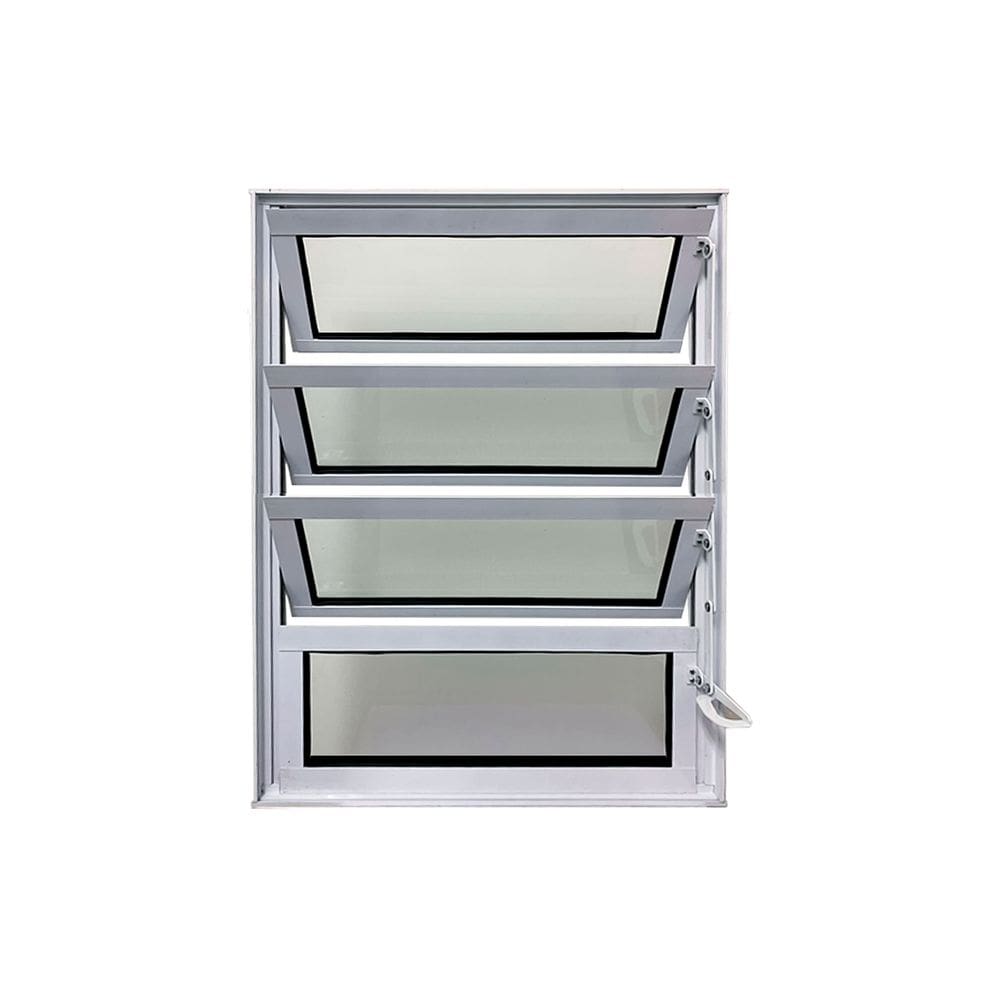 Vitro Basculante de Alumínio Branco 80x100 Linha 25