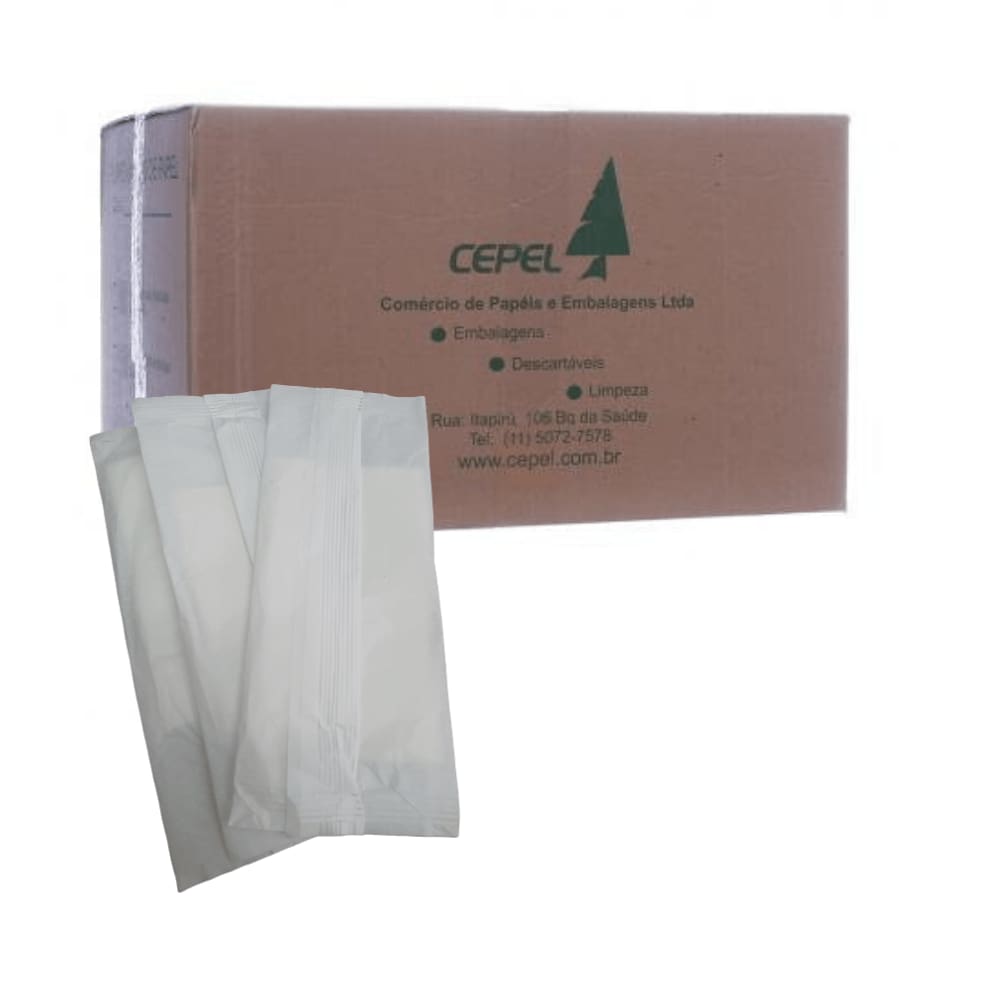 Guardanapo de Papel Sachê Folha Dupla 32,5x33cm Bco C/1000 Un