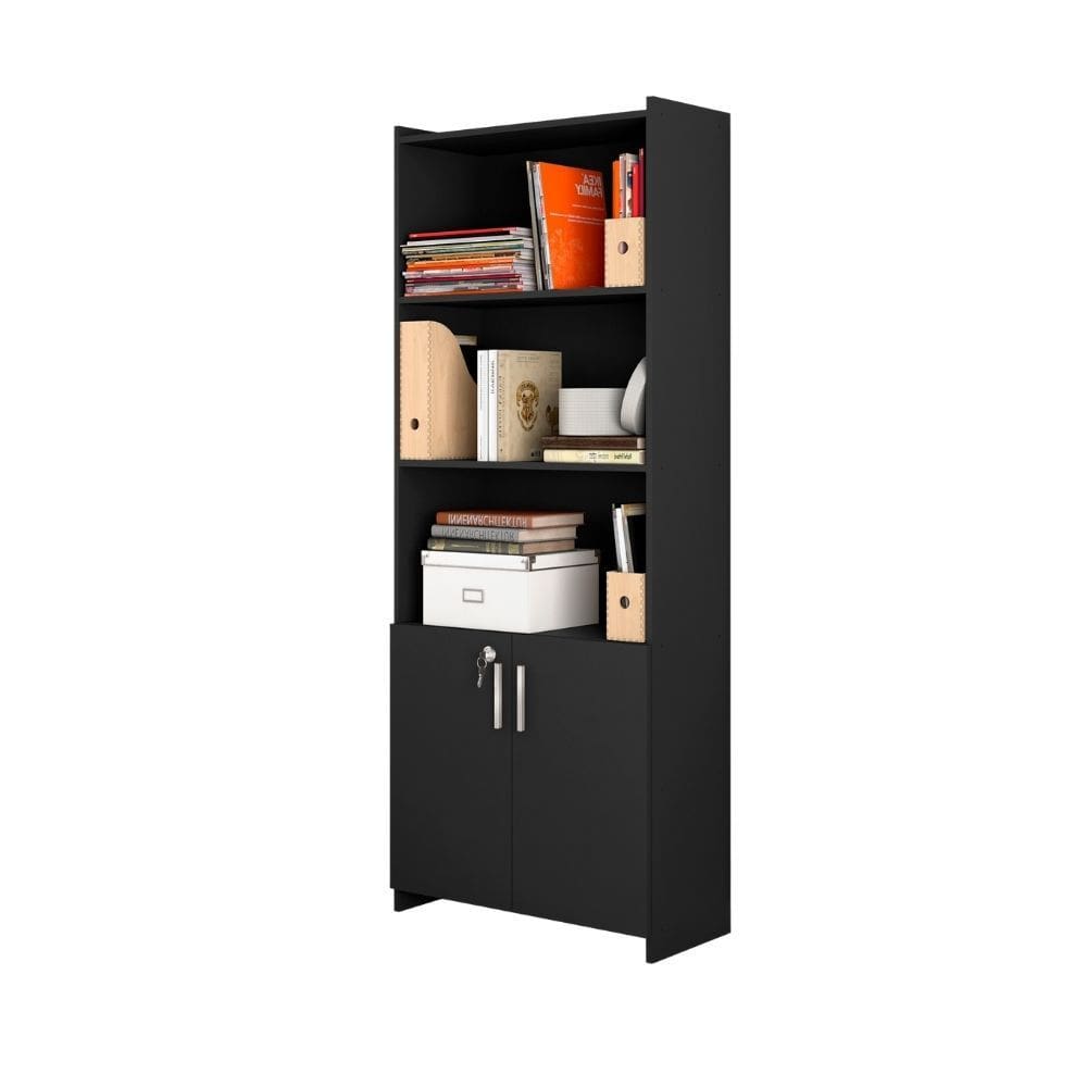 Armario Multiuso Office - 2 Portas 4 Prateleiras MDF/MDP - Notavel