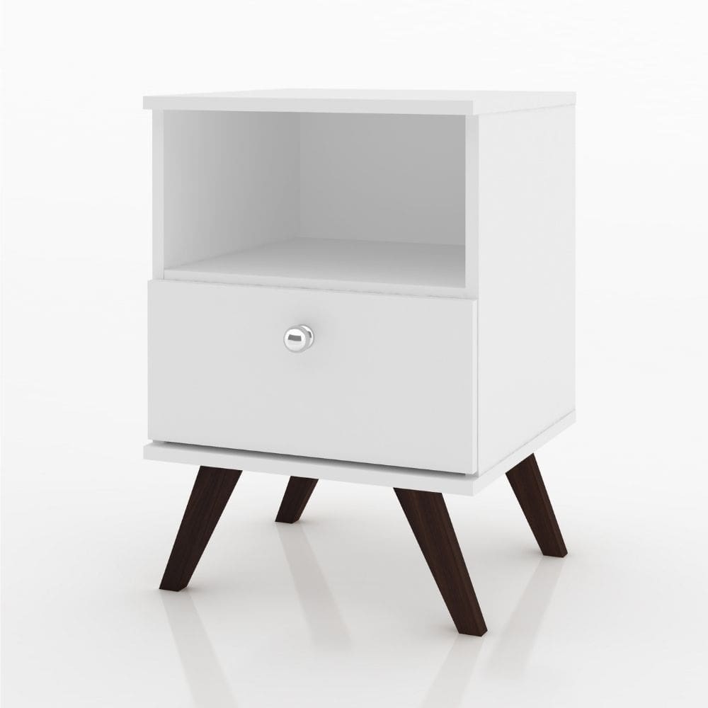Mesa de Cabeceira Retro RT 3019 - 1 Gaveta e 1 Nicho - Movel Bento