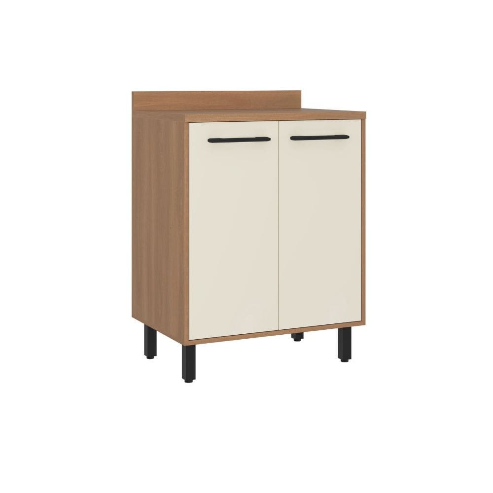 Balcao Havana - 2 Portas MDP Tampo 25mm Puxador PVC Pes Regulaveis - Casamia