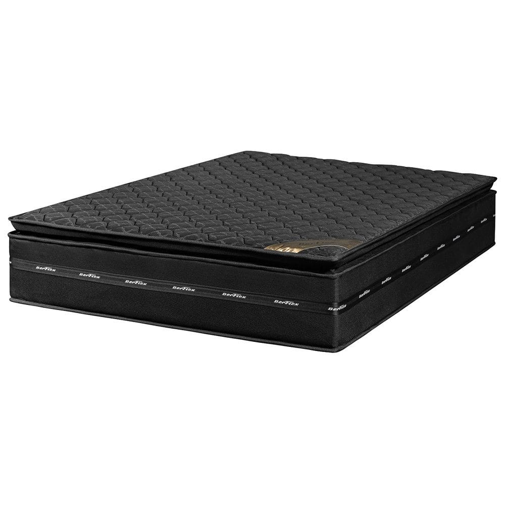 Colchao Casal Molas Ensacadas com Viscoelastico D33 Manaus Black Alto 32cm Suporta 100kg INMETRO