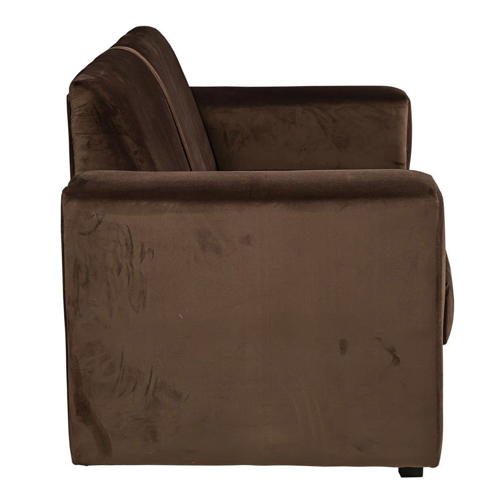 Sofa 2 Lugares 1,60m de Veludo Design Minimalista Moderno para Sala de Estar Pequena e Apartamento