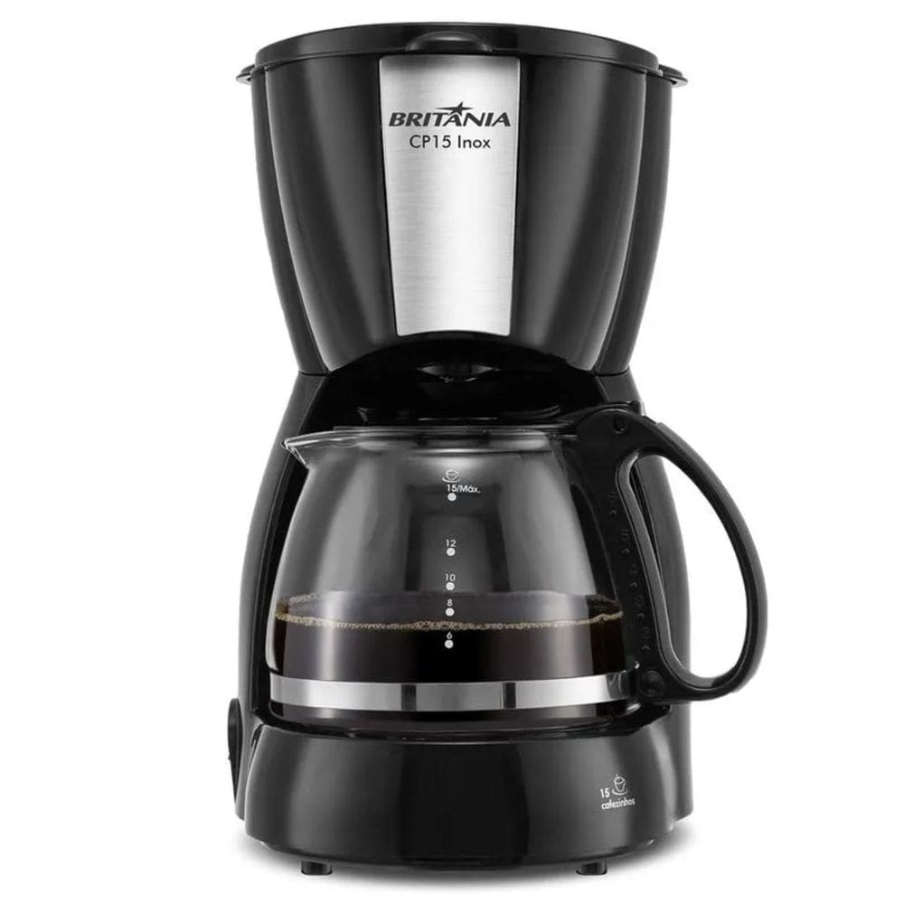 Cafeteira Elétrica Jarra de Vidro 600ml Potência 550w Sistema Corta Pingos Britânia