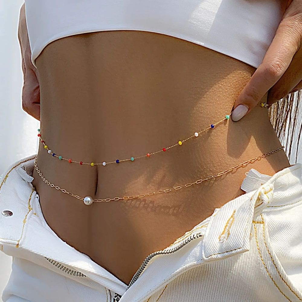 Corrente de Corpo Colar Body Chain Cinto de Cintura Sensual