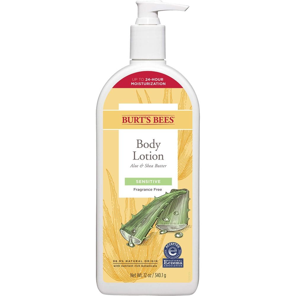 Loção corporal Burt`s Bees para peles sensíveis Aloe & Shea 360ml