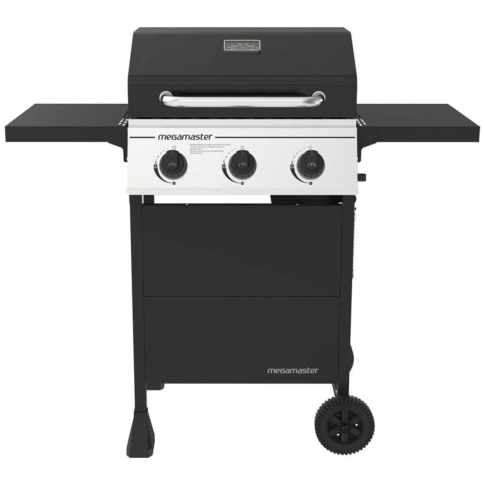 Churrasqueira a Gás 30.000 BTU com 3 Queimadores em Aço Inoxidável, MEGAMASTER 720 0988EA, Rosa