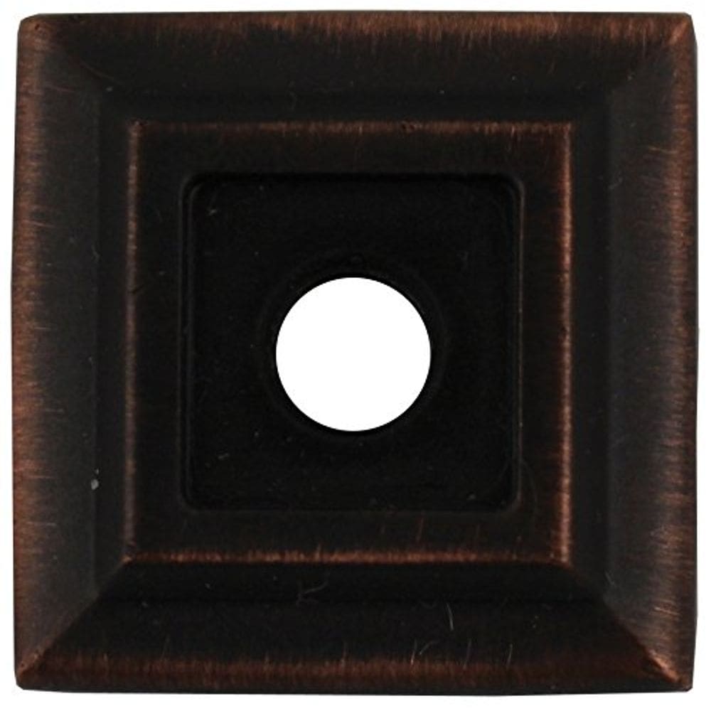 Placa traseira quadrada, pacote com 2 unidades Stone Harbor Vintage Bronze, 2,2 x 2,2 cm