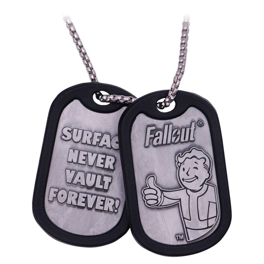 Dog Tags Fanattik Fallout Metal Rubber Coating