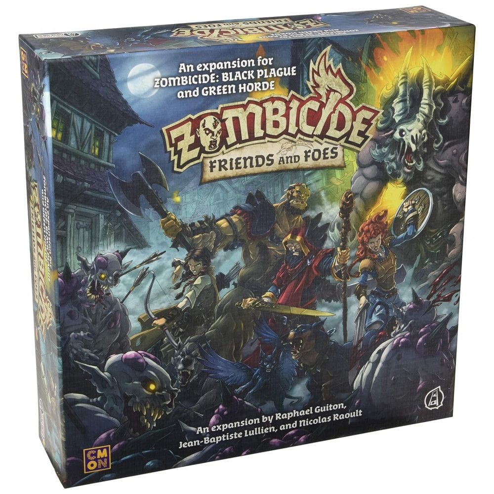 Jogo de Estratégia Zombicide 1 a 6 Jogadores, Para Maiores de 14 Anos, CMON GUGGUF036, Preto