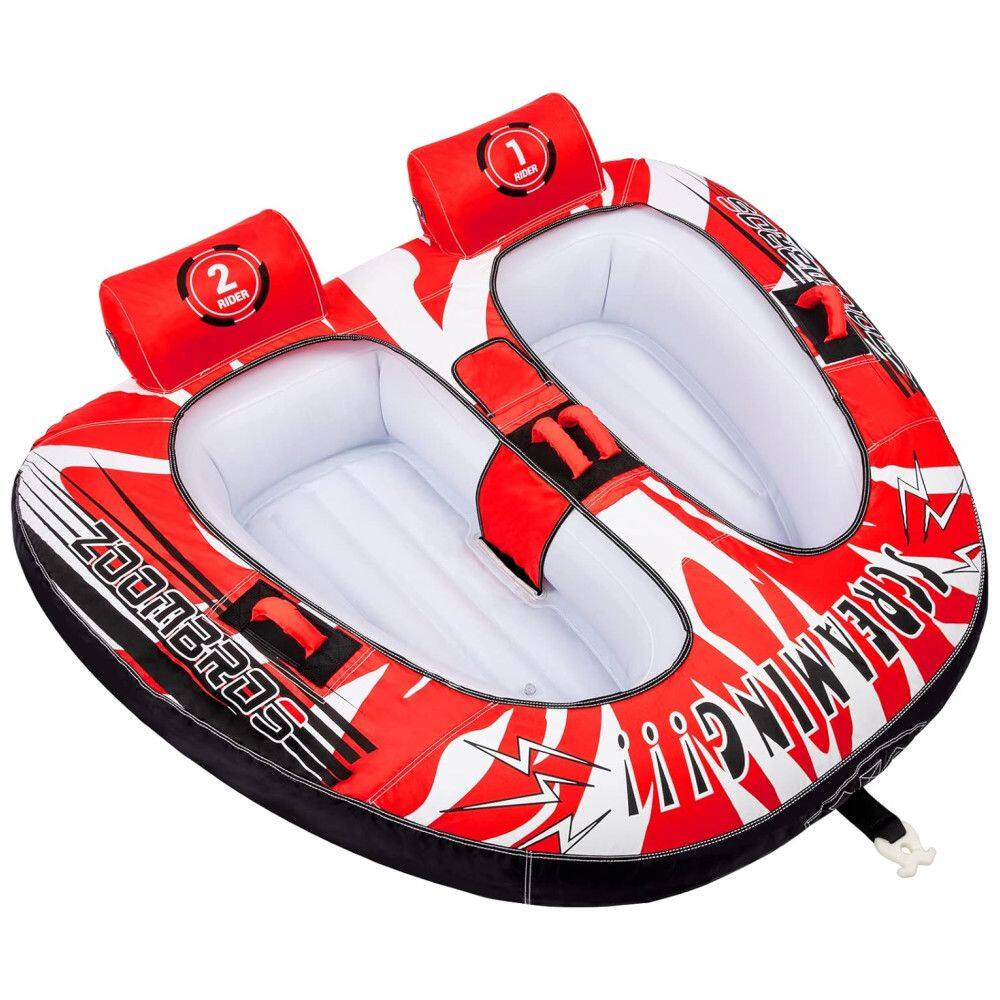 Boia Rebocável Aquática para 2 Pessoas, ZOOMBROS, Vermelho