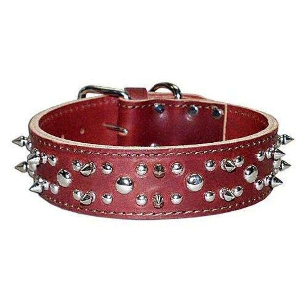 Coleira para cães OmniPet Leather Brothers 4,4 cm x 51 cm com pontas