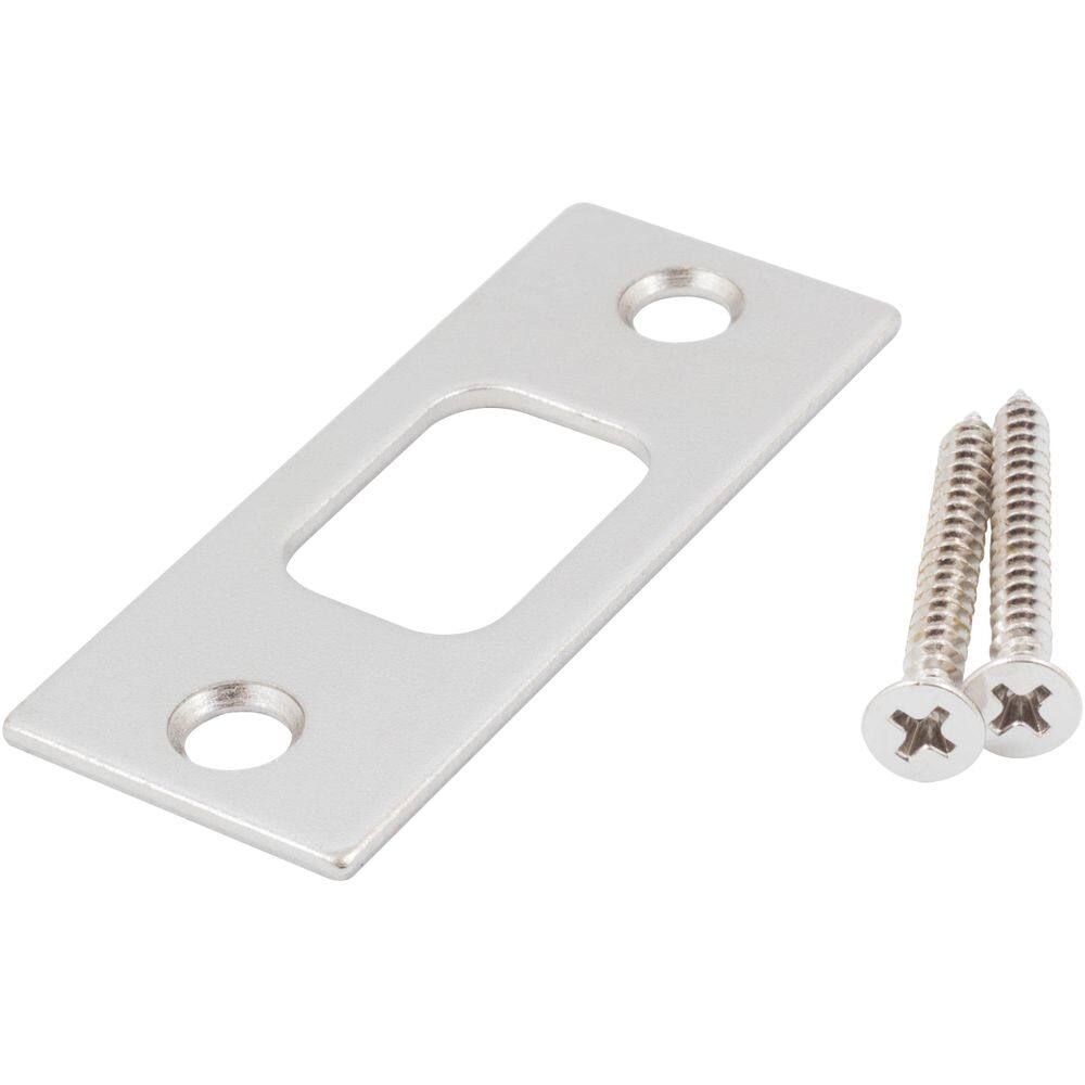 Placa de ataque Deadbolt Stone Harbor 2,9 x 7,0 cm de níquel acetinado