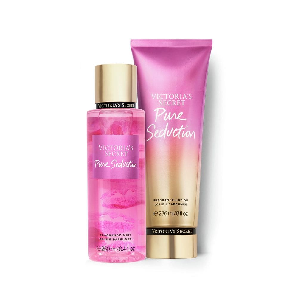 Conjunto de perfumes Victoria`s Secret Pure Seduction Mist & Lotion