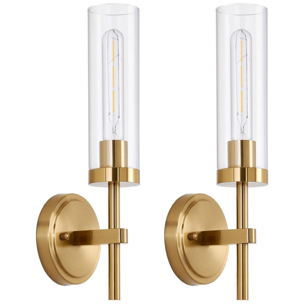Conjunto de Luminária de Parede com Fio, Estilo Moderno e 2 Peças para Sala de Estar, Corredor, Espelho, Quarto e Escadas, 110V, SantoStock