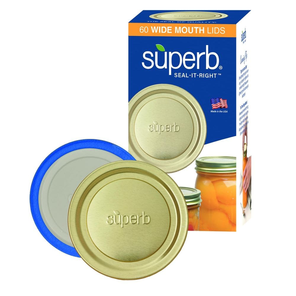 Tampas para conservas, excelentes soluções de vedação, 3,25”, grau alimentício, 60 quilates