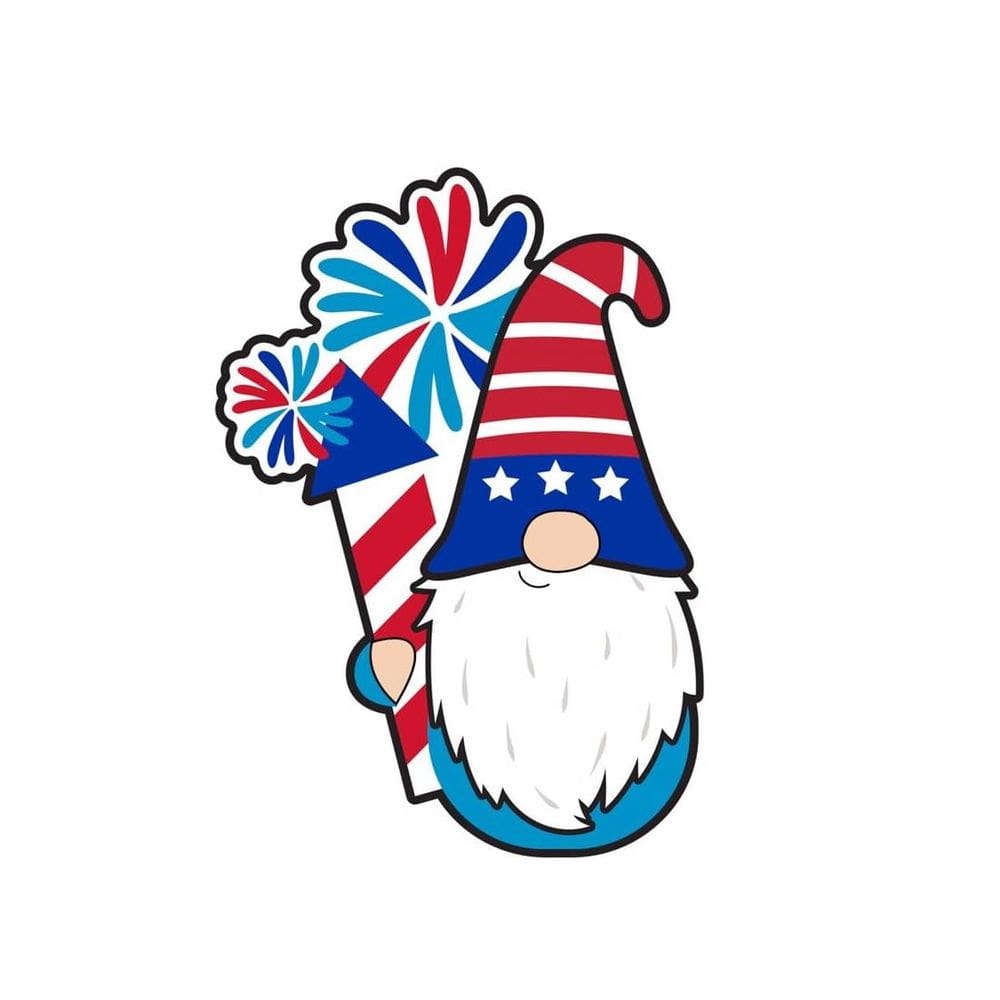 Decoração Patriótica Shimmer IG DESIGN Iluminada 2,2 cm