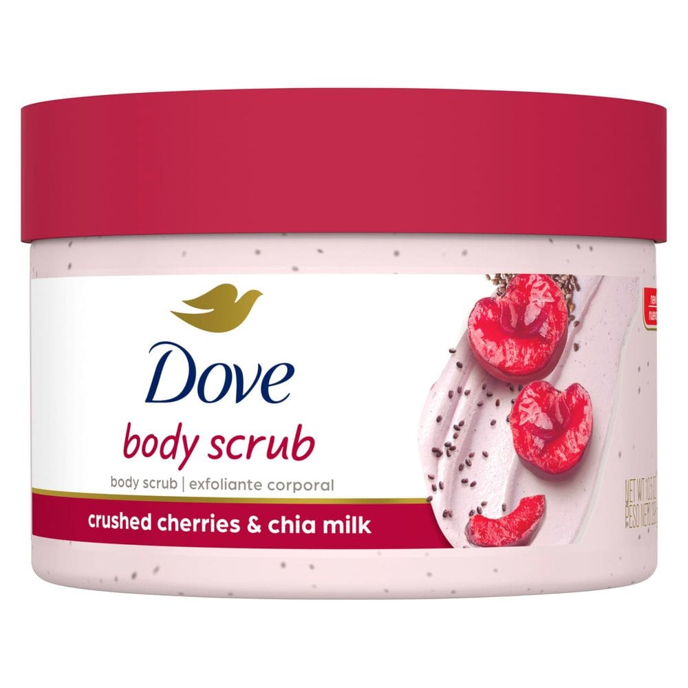 Body Polish Dove Cerejas trituradas e leite de chia 310ml