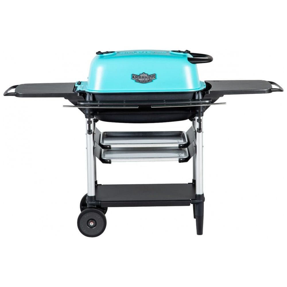 Churrasqueira a Carvão Portátil com Mesas Laterais, PK GRILLS PK300 AF TC, Azul