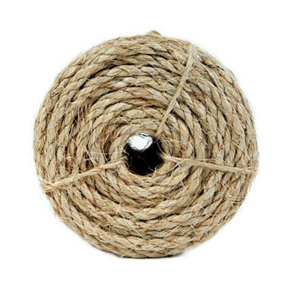 Corda de corda Koch 9,5 mm, sisal natural torcido, 15 m