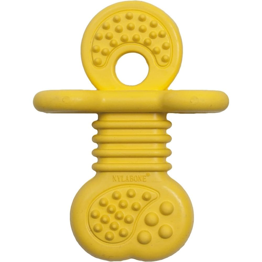 Puppy Chew Toy Nylabone Rubber Teether Vanilla Small